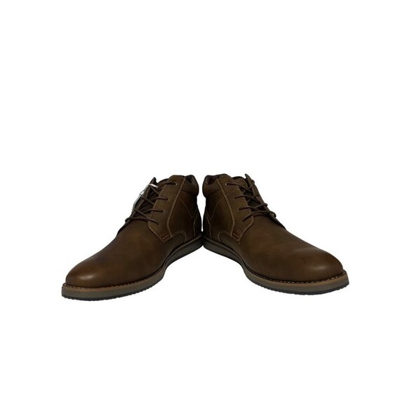 NEW! Nunn Bush DC Circuit Plain Toe Chukka Boot Brown Men\'s Memory Foam main image 4